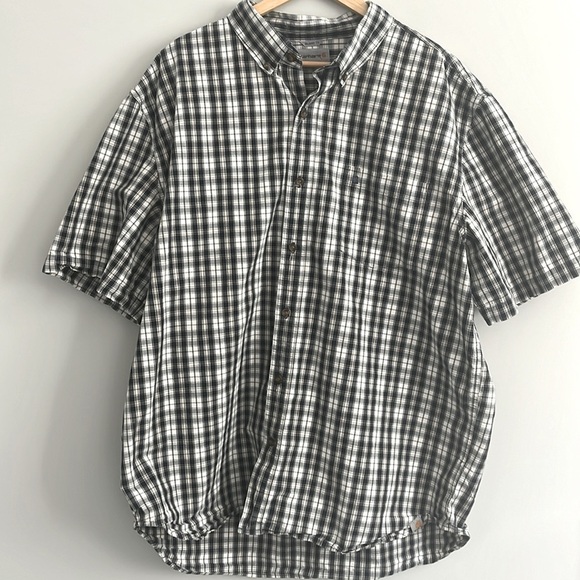 Carhartt Other - Carhartt XXL Relaxed Fit Plaid Short Sleeve Button-down 2XL Casual Cotton
